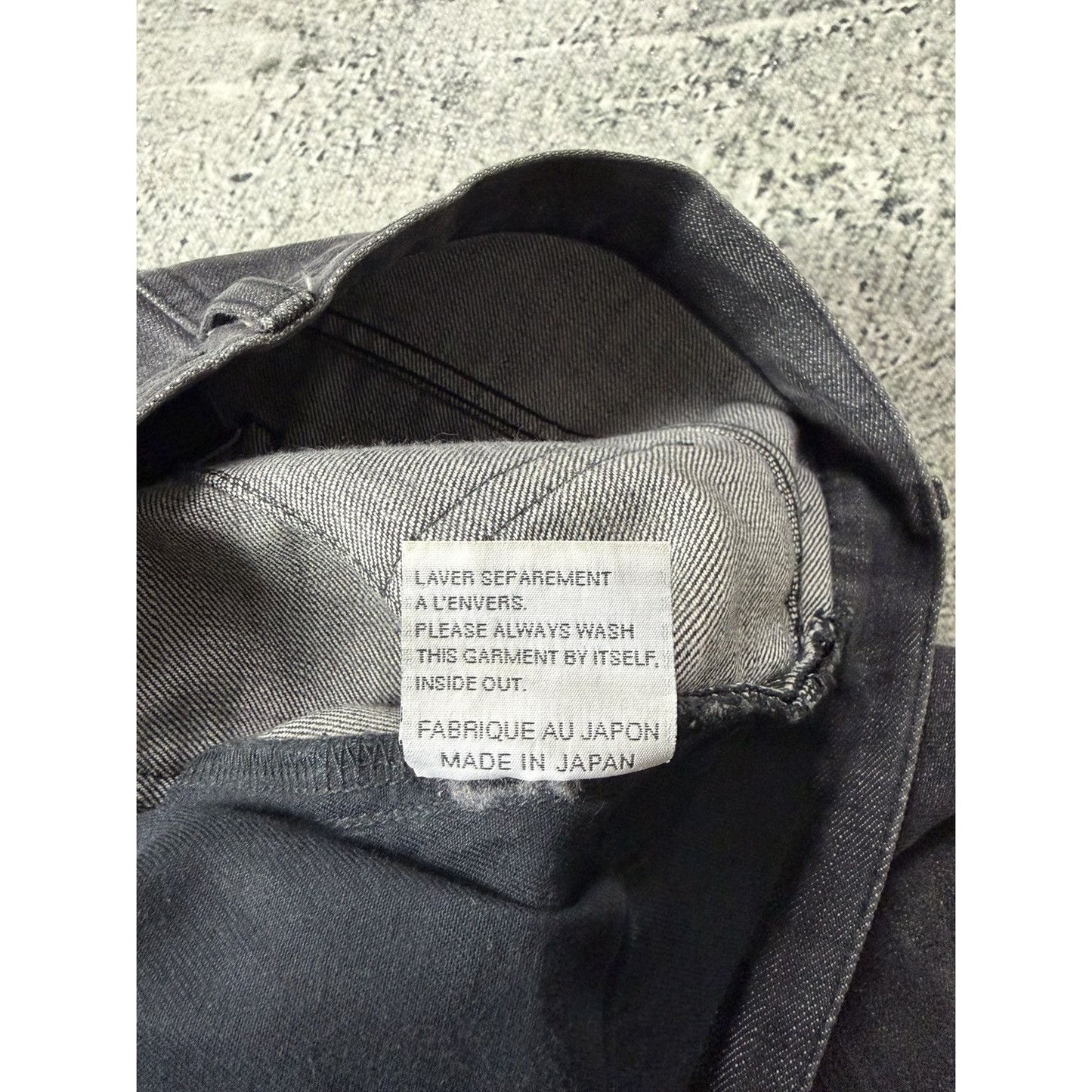 Dior Jeans Raw denim gray sevedge Hedi Siimane