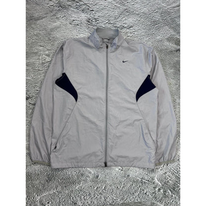Nike vintage track suit navy grey nylon set Y2K