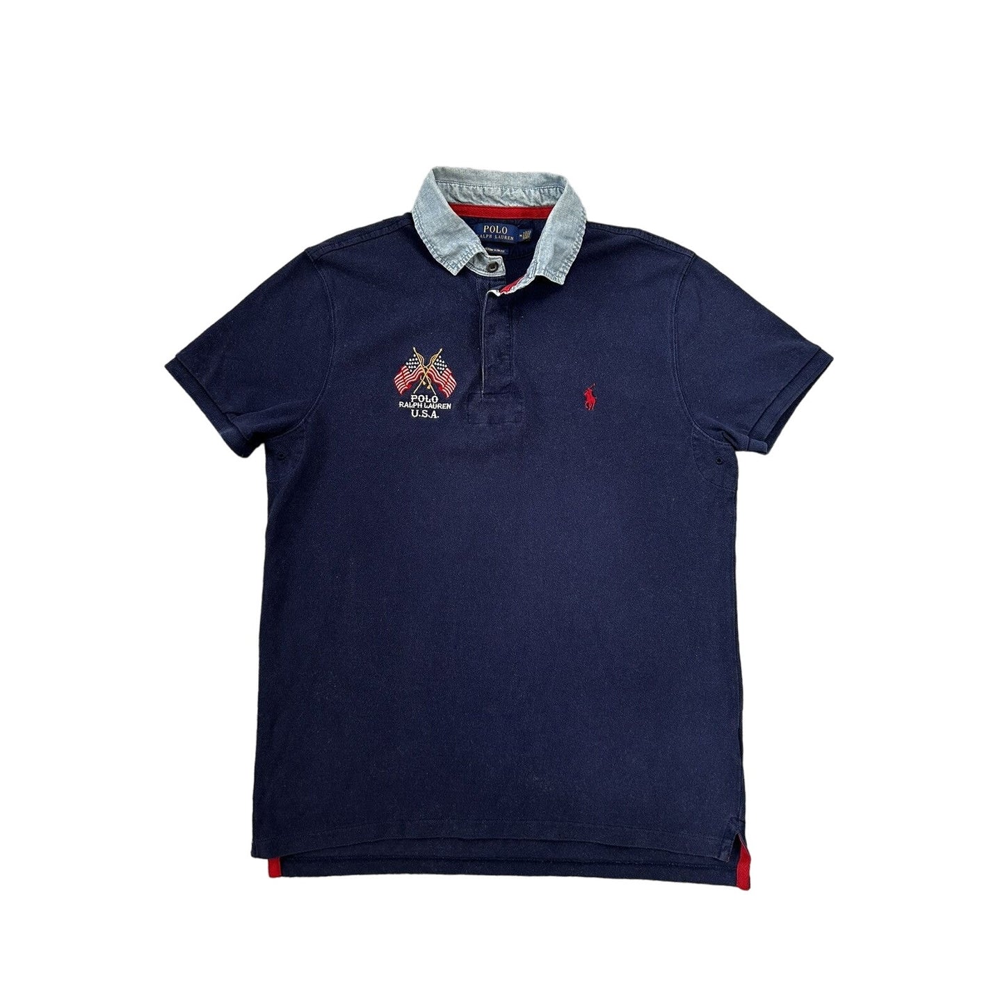 Chief Keef Polo Ralph Lauren vintage navy USA t-shirt