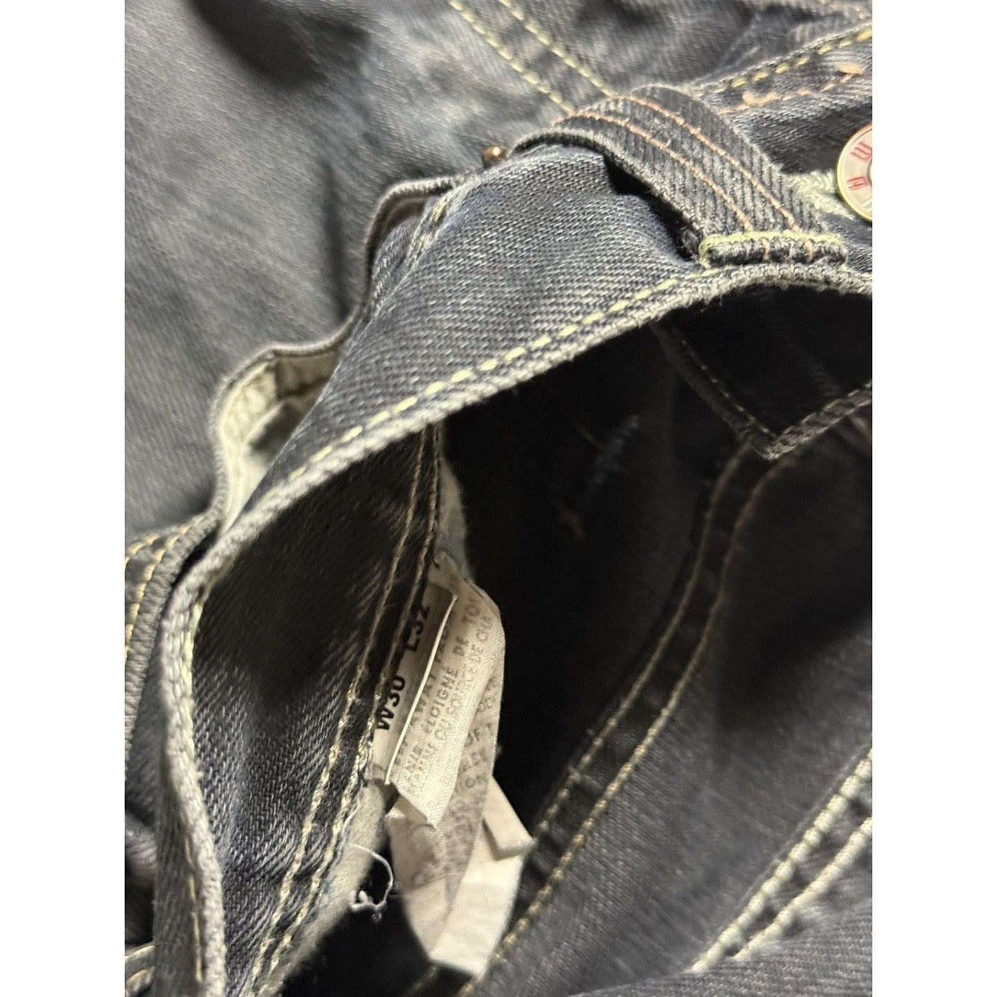 Evisu x Puma vintage black jeans seagulls Y2K
