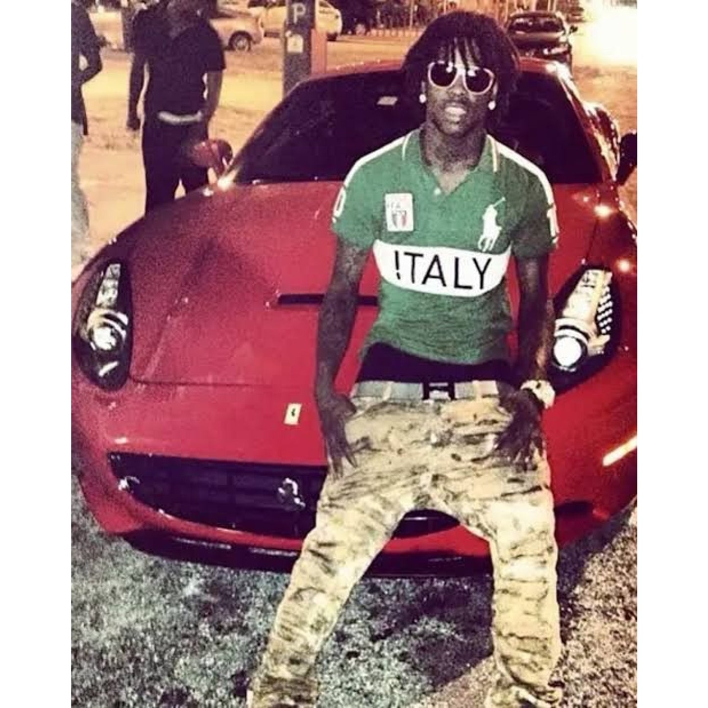 Chief Keef Polo Italy Ralph Lauren T-shirt vintage green