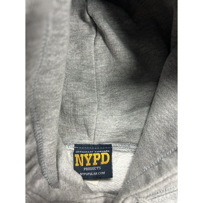 Vintage New York Police Department NYPD Hoodie Y2K grey