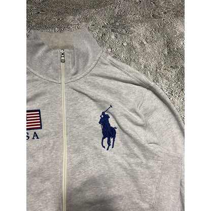 Chief Keef Polo Ralph Lauren zip sweatshirt grey USA