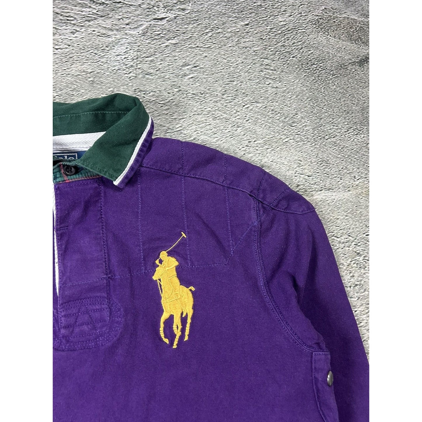 Chief Keef Polo Ralph Lauren big pony purple green collar