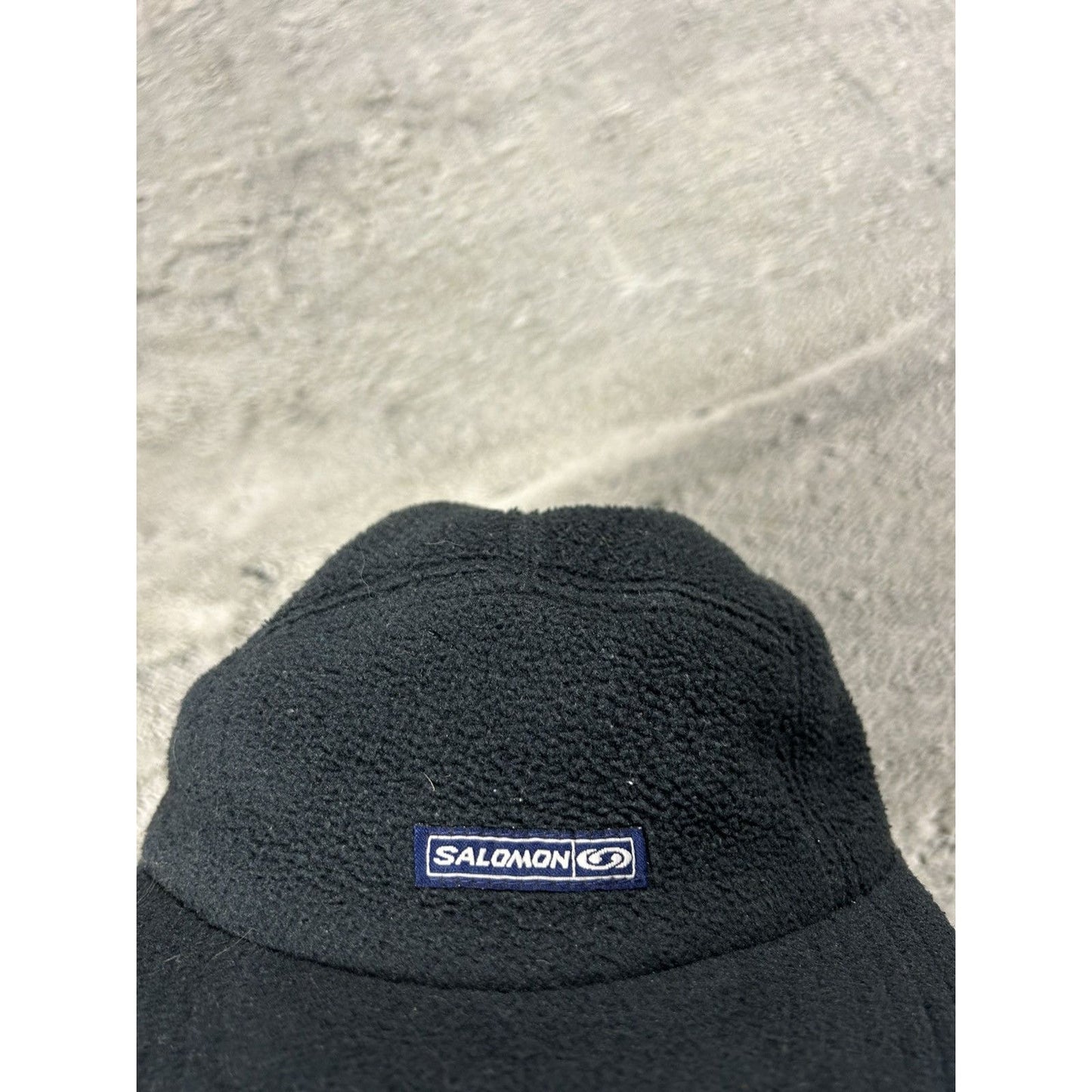 Salomon vintage cap winter Y2K navy blue