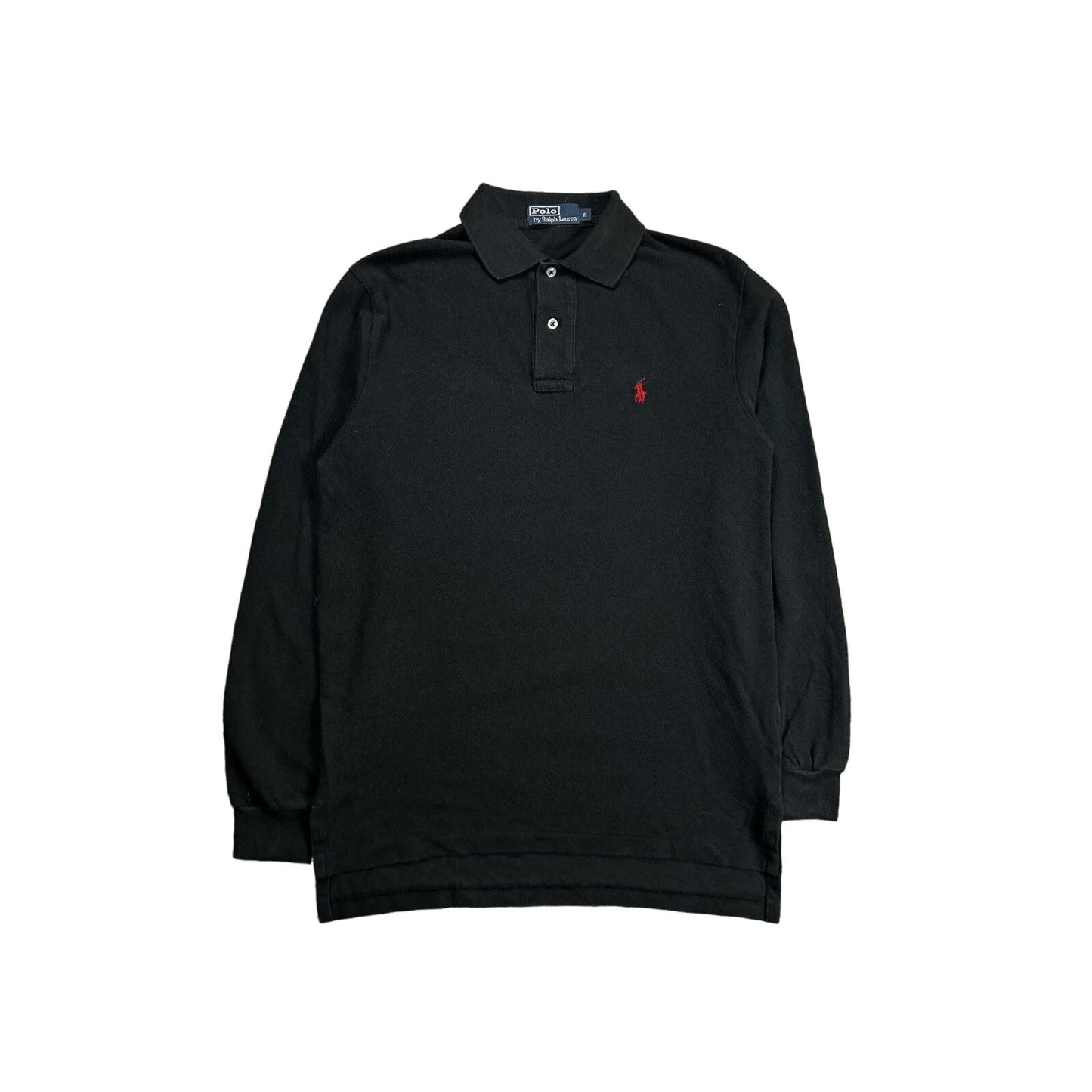 Polo Ralph Lauren black longsleeve polo red pony