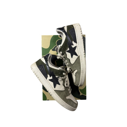 Bapesta Sk8-sta Bape sneakers khaki green a bathing ape