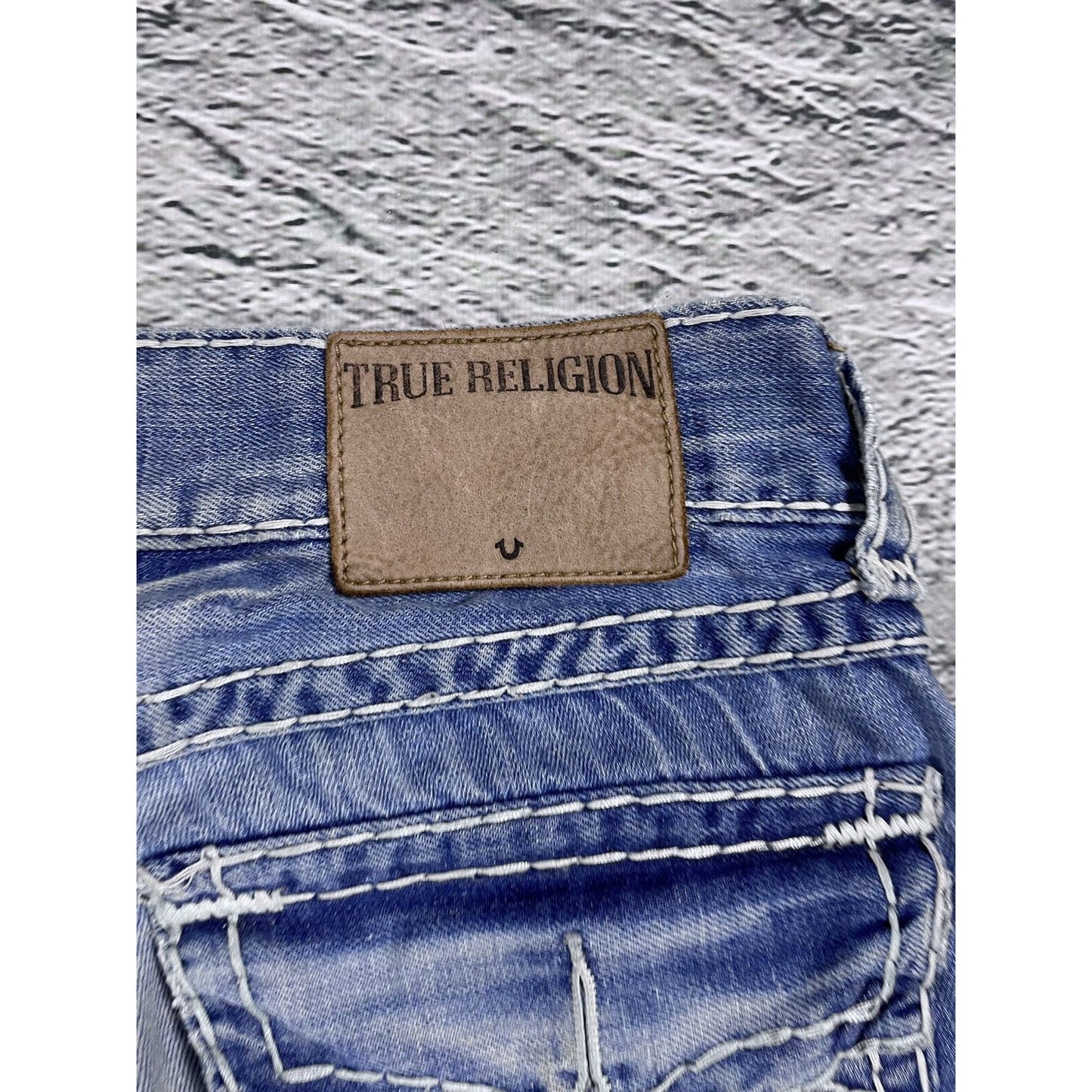 True Religion jeans vintage Ricky denim pants baby blue