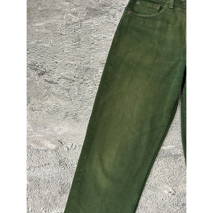Levi's 554 jeans vintage green made in USA 90s