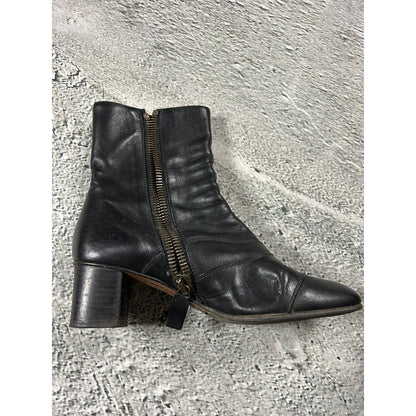 Chloe Lexie Shoes Leather Heels Zipper Boots