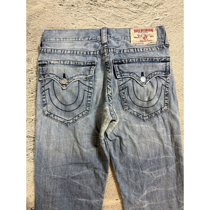 True Religion jeans vintage washed blue denim pants bootcut