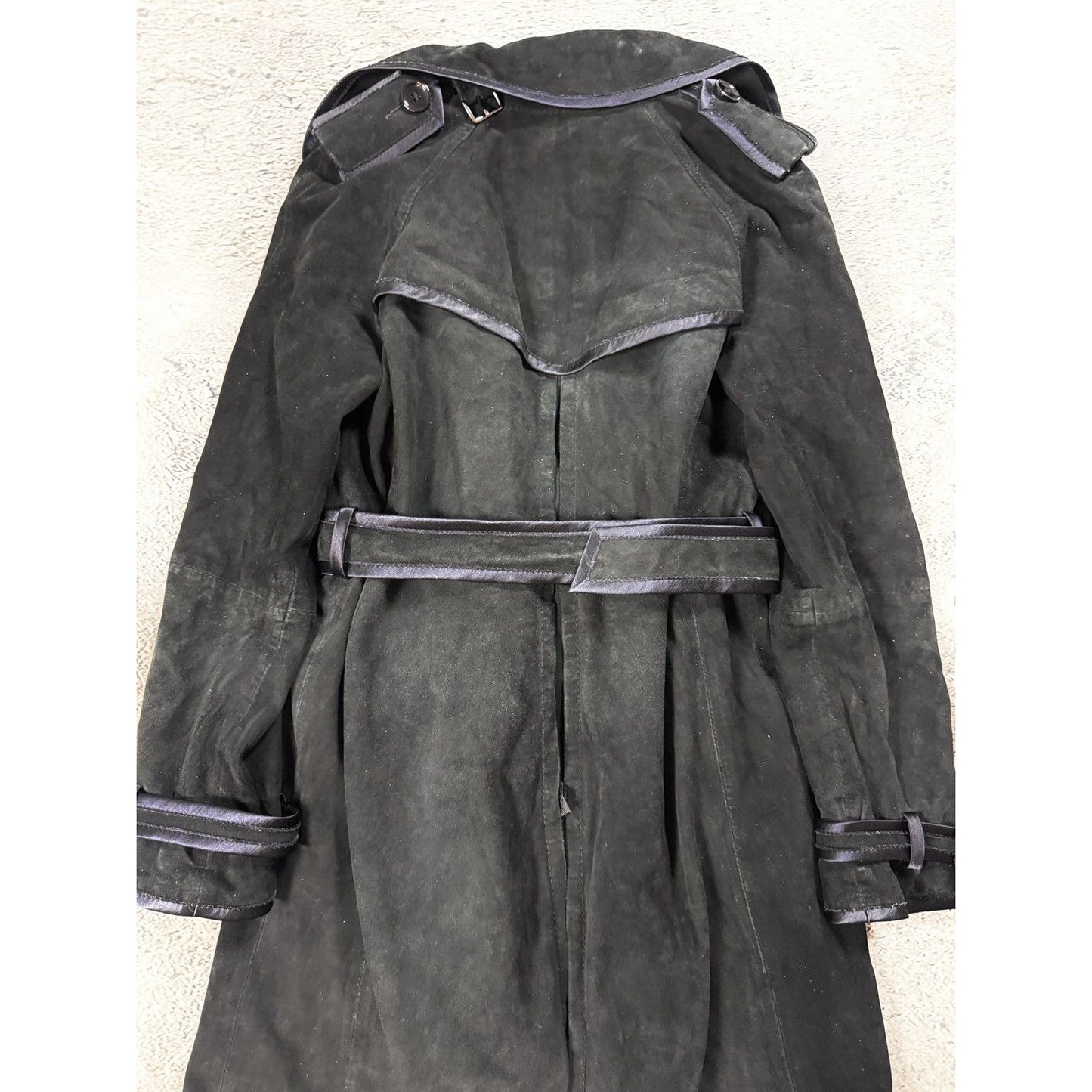 Dolce & Gabbana coat vintage black leather lambskin