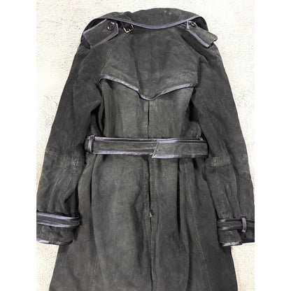 Dolce & Gabbana coat vintage black leather lambskin