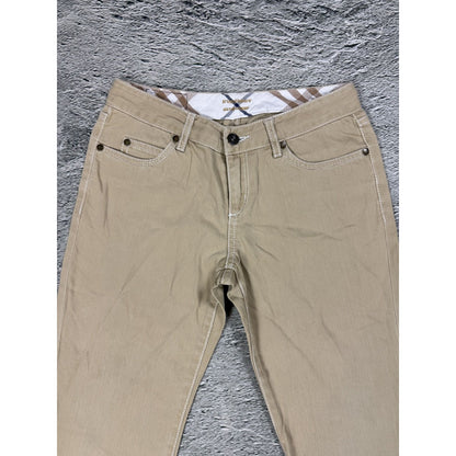 Burberry flared jeans beige blue label japanese Y2K