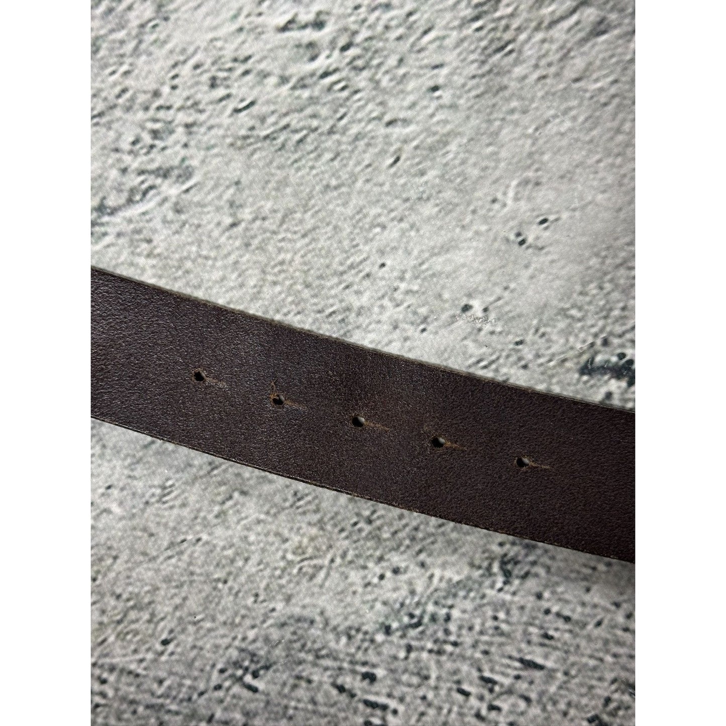 Diesel leather belt big buckle Y2K brown