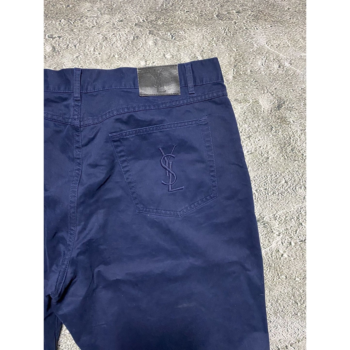 Yves Saint Laurent vintage chino pants YSL jeans navy