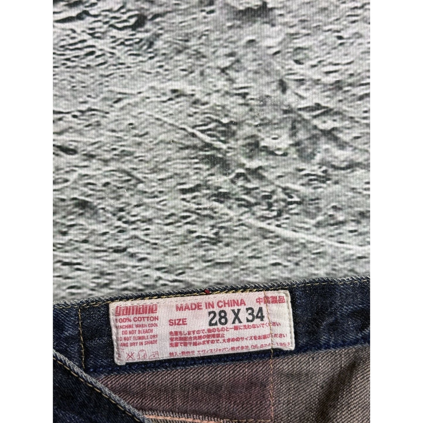Evisu Yamane jeans embroidery japanese vintage cat face gull