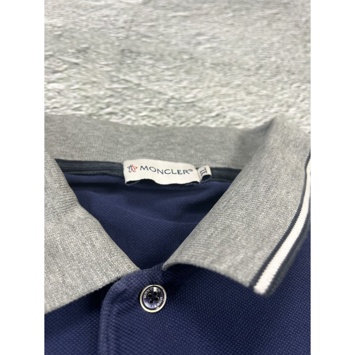 Moncler polo T-shirt navy small logo shirt