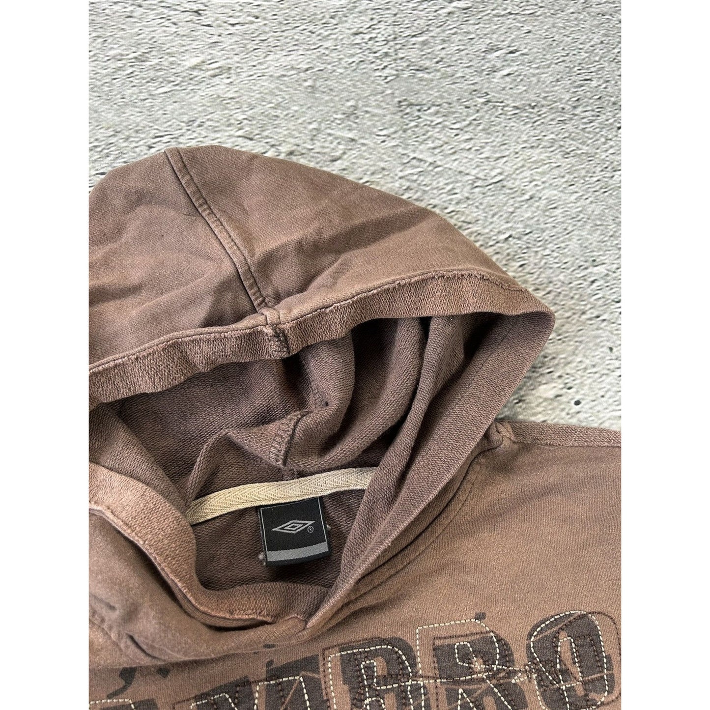 Umbro vintage hoodie Y2K Brown big logo