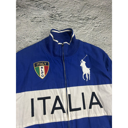 Chief Keef Polo Ralph Lauren bomber jacket Italia blue vtg