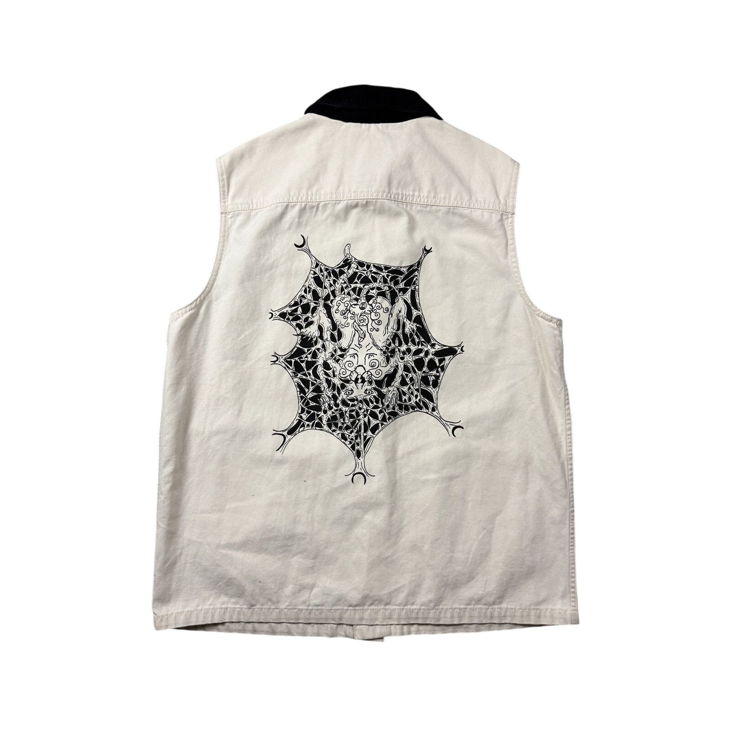 Vans Custom by Trashtodd tattoo artist vest screenprint