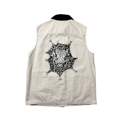 Vans Custom by Trashtodd tattoo artist vest screenprint