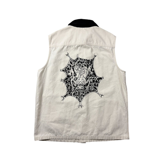 Vans Custom by Trashtodd tattoo artist vest screenprint