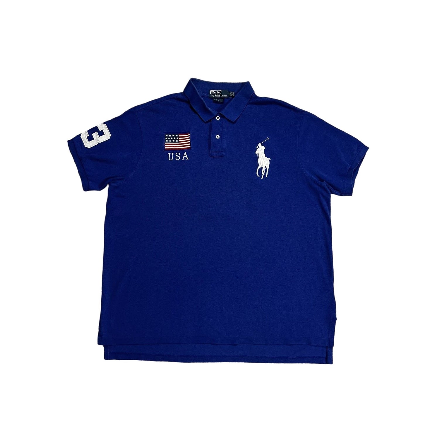 Chief Keef Polo Ralph Lauren USA vintage shirt blue