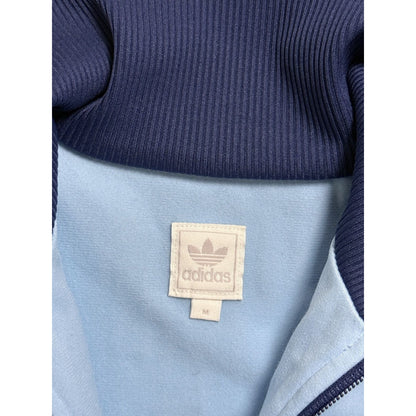 Adidas zip sweatshirt navy track jacket baby blue Espana 82