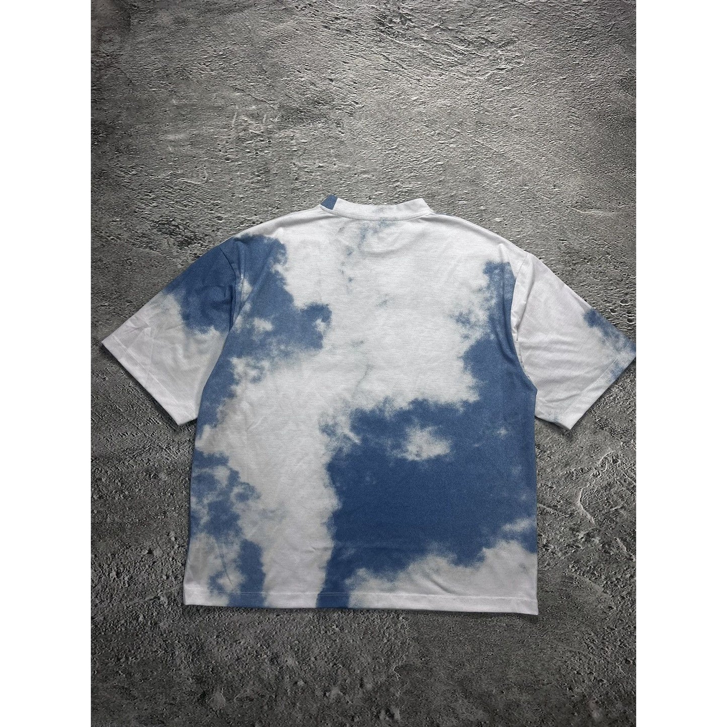 Jaded London Printed T-shirt Sky clouds blue white Y2K