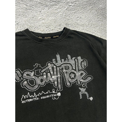 Southpole Vintage Y2K T-shirt big logo black