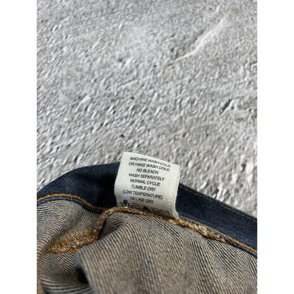 Evisu jeans vintage inside out selvedge white black