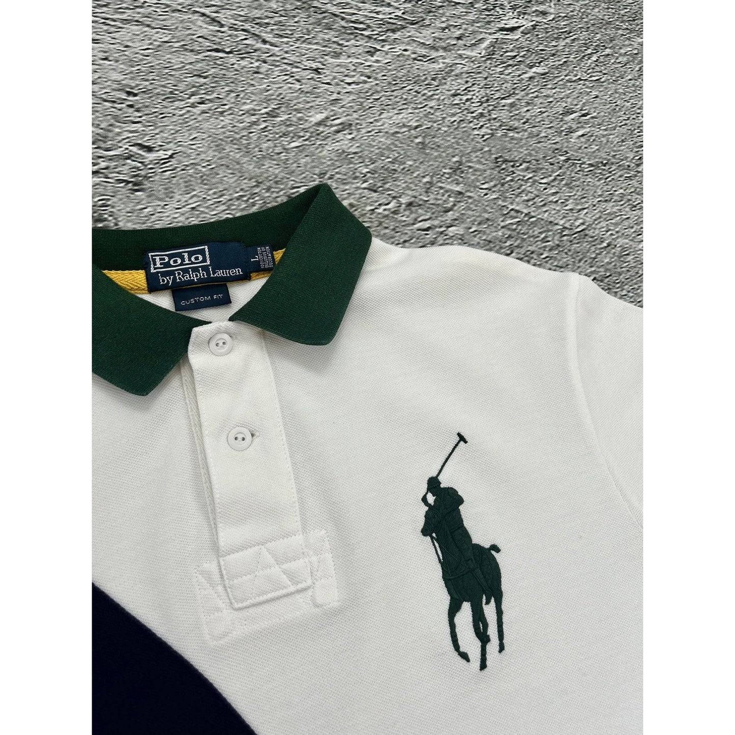 Chief Keef Polo Ralph Lauren vintage big pony white navy