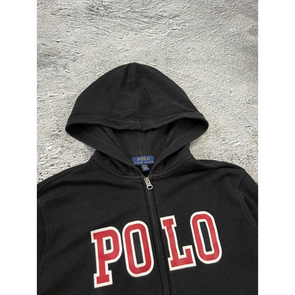 Polo Ralph Lauren zip hoodie red big logo sweatshirt Y2K