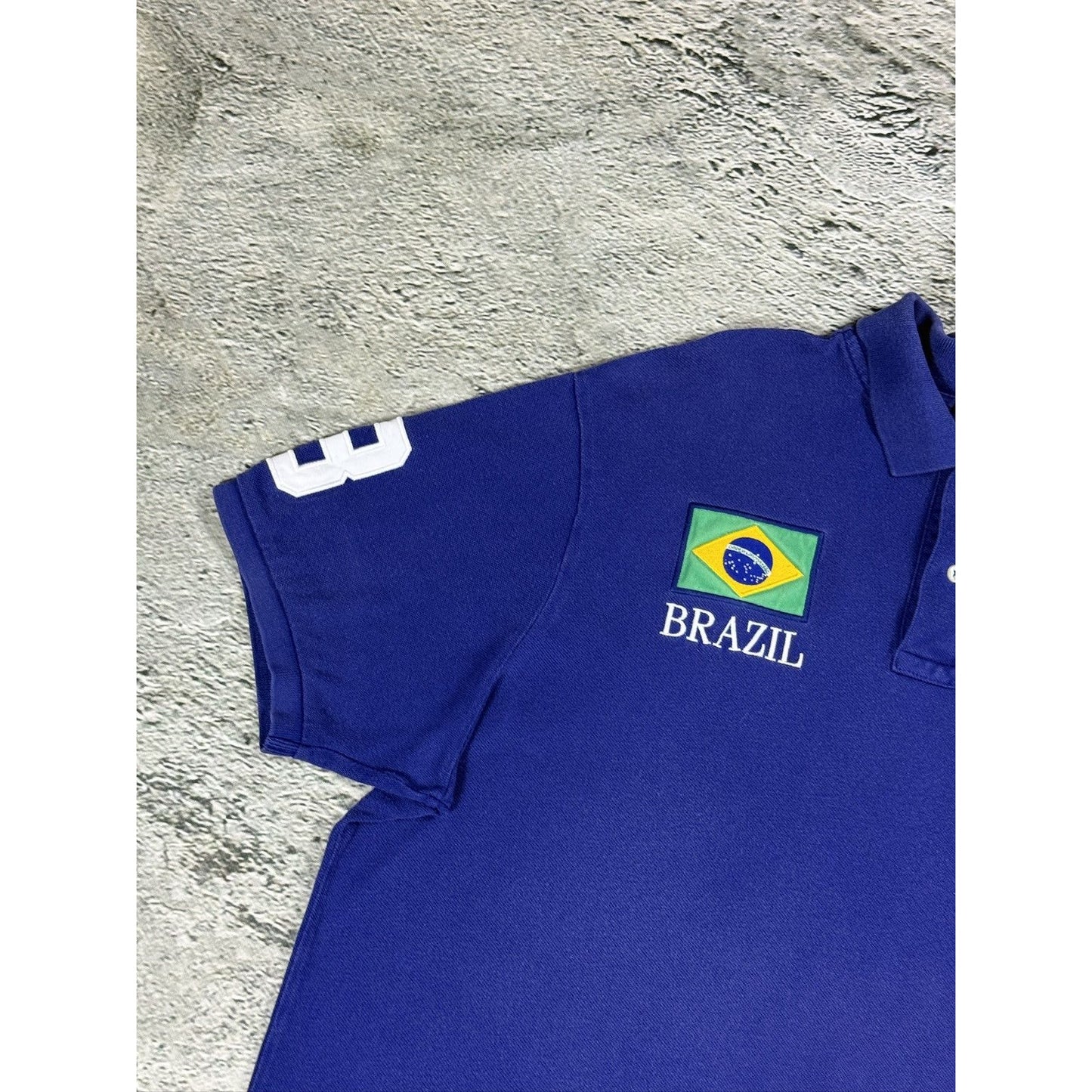 Chief Keef Polo Ralph Lauren vintage Brazil big pony Navy