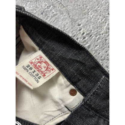 Evisu jeans black big logo Before Anyone white selvedge