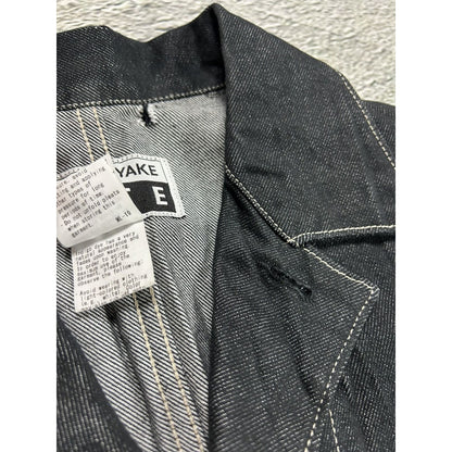 Issey Miyake Fete denim jacket pleated vintage made in Japan