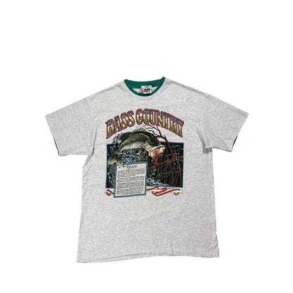 80s Anvil Vintage T-shirt grey single stitch made in USA tee