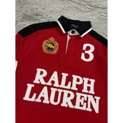 Chief Keef Polo Ralph Lauren longsleeve big logo red white