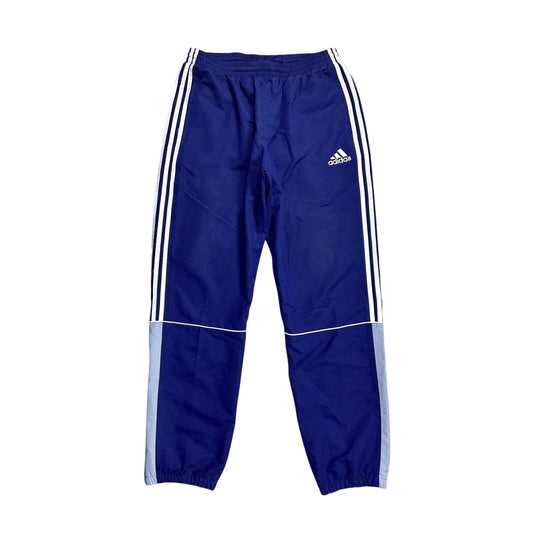 Adidas vintage navy blue nylon track pants drill Y2K