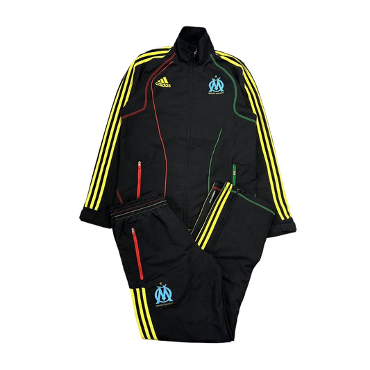 Olympique Marseille Adidas track suit Rasta vintage black
