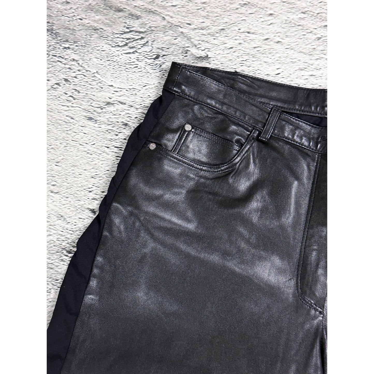 MCM Black Leather Pants Vintage
