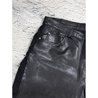 MCM Black Leather Pants Vintage