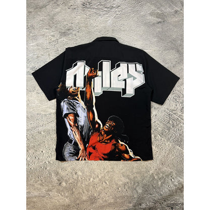 Sir Benni Miles New York button up shirt comics
