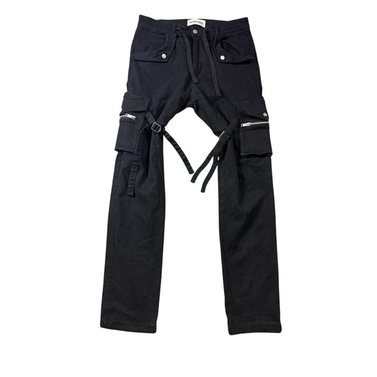 Ruben Kone Avant Garde Cargo strap pants black
