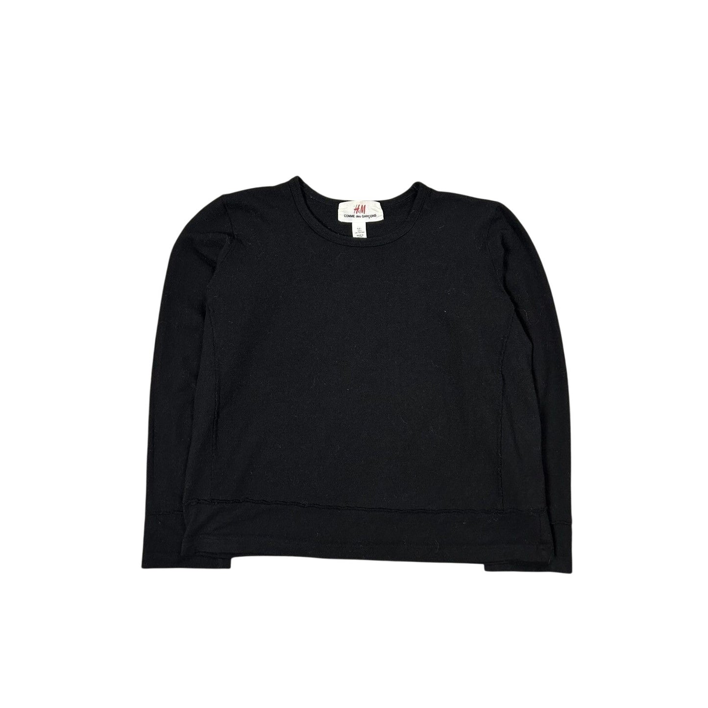 Comme Des Garcons x HM wool sweater Japanese boxy fit black