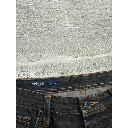 Pelle Pelle vintage black jeans small logo Y2K