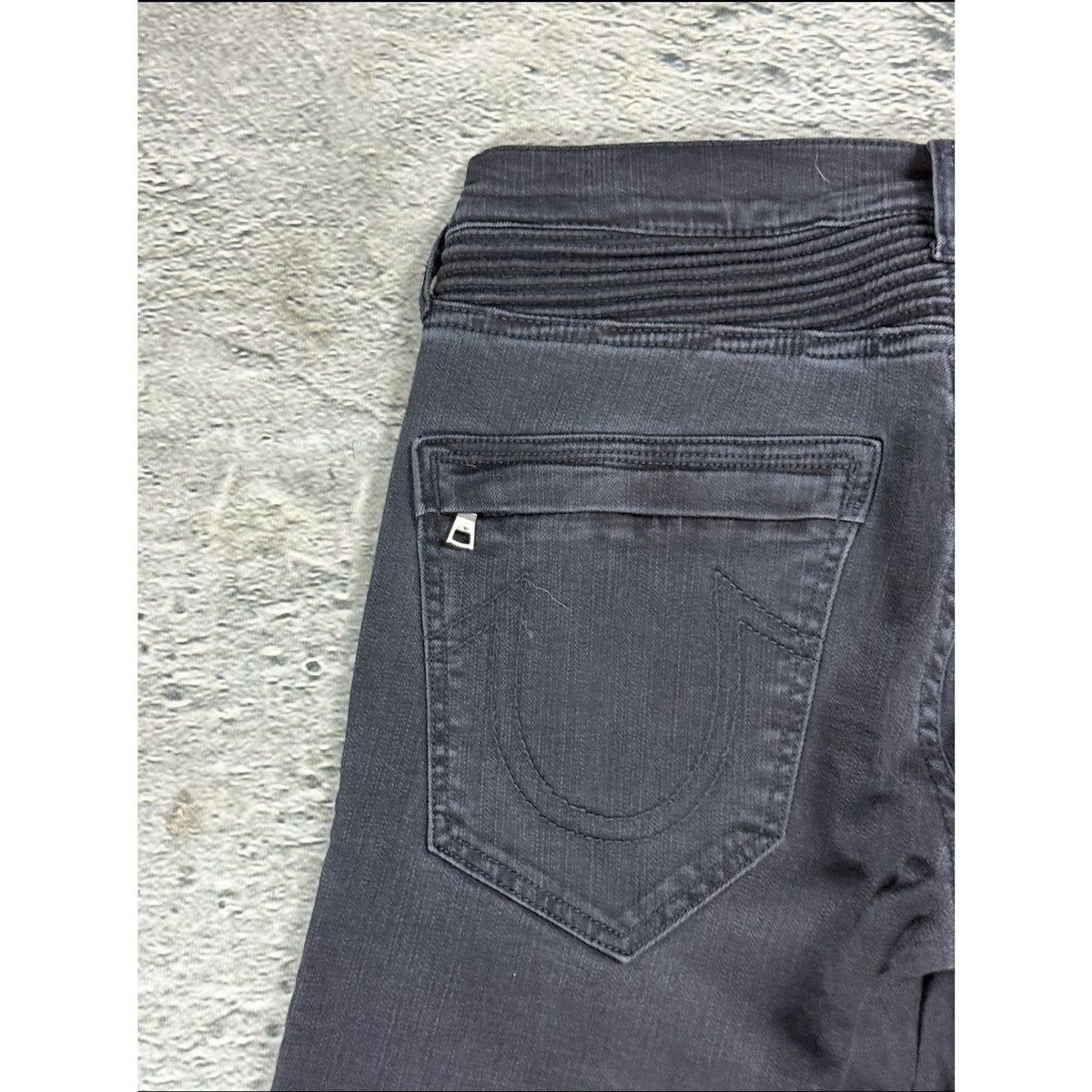 True Religion jeans biker rocco washed Y2K slim skinny