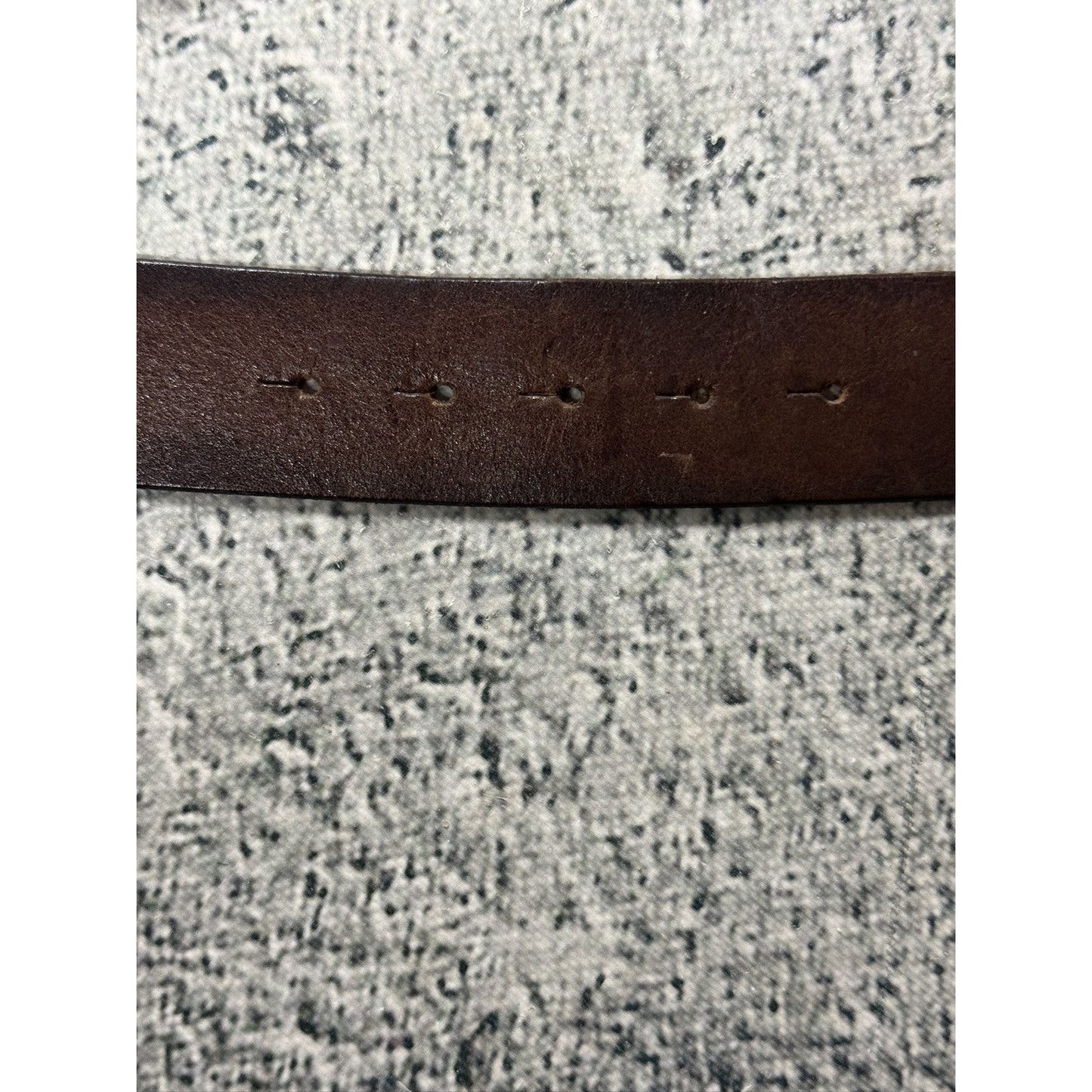 Diesel leather belt big buckle Y2K brown