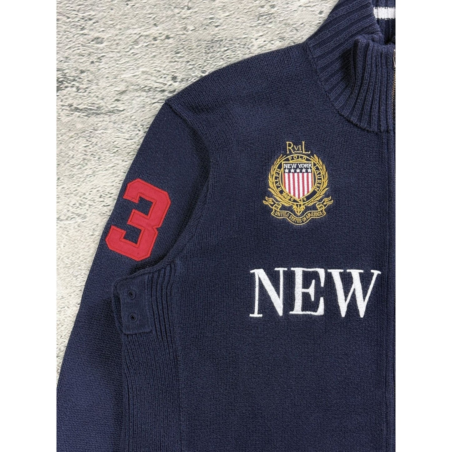 Chief Keef Polo Ralph Lauren zip sweater New York big pony
